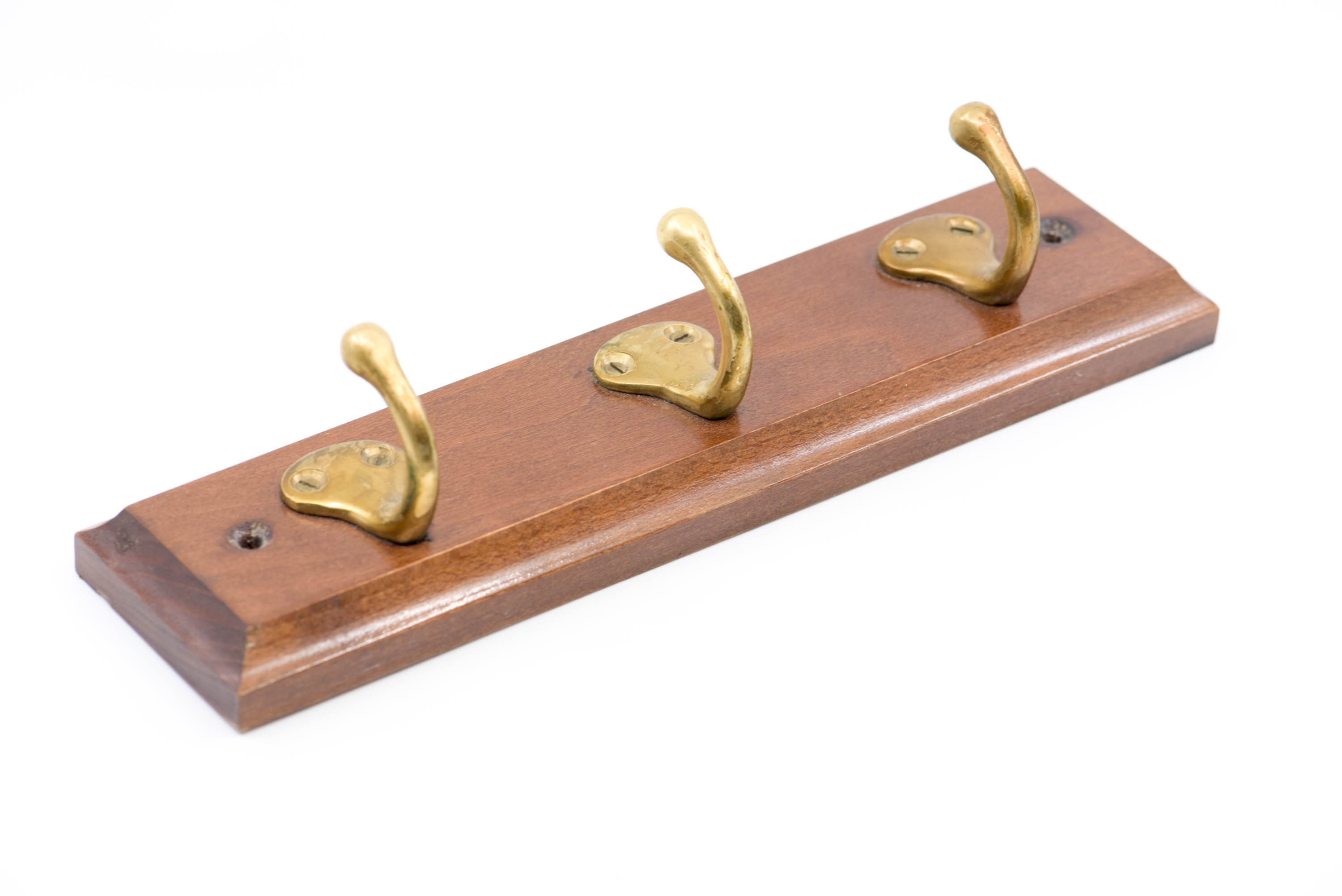 Coat Hooks for Wall French Vintage Brass Wood Organisation Etsy