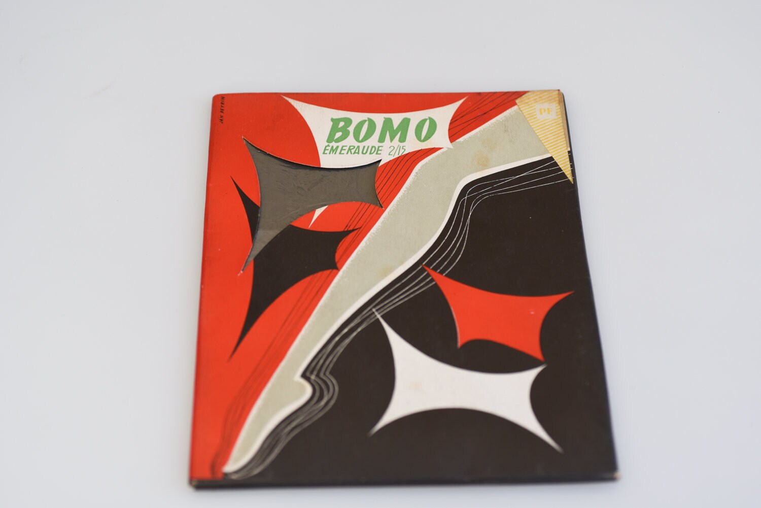 Image of French Vintage Stockings Nylons Astronef Bomo For Venus Pilote Puzzle Pack  Midcentury Mod Grey Hosiery Nos Fashion Collectible S