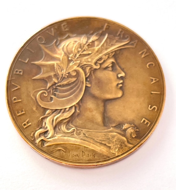 フランス共和国 マリアンヌ 銅メダル 金メッキ 50mm 55g フランス共和国 マリアンヌ 銅メダル 金メッキ 50mm 55g