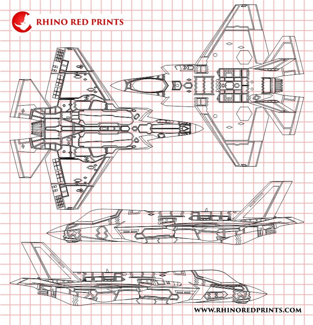 Lockheed Martin F 35C Lightning II Digital Vector File Etsy