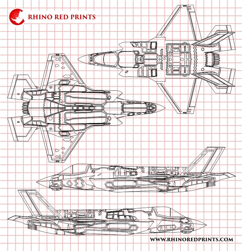 Lockheed Martin F35B Lightning II Digital Vector File Etsy