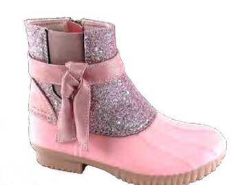 hot pink duck boots