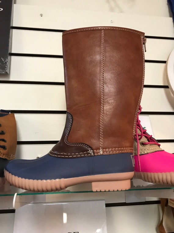 kids monogrammed duck boots