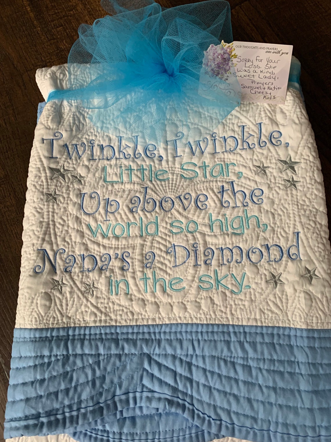 Funeral Quilt Nana Heirloom Quilt Heirloon Funeral Quilt Etsy