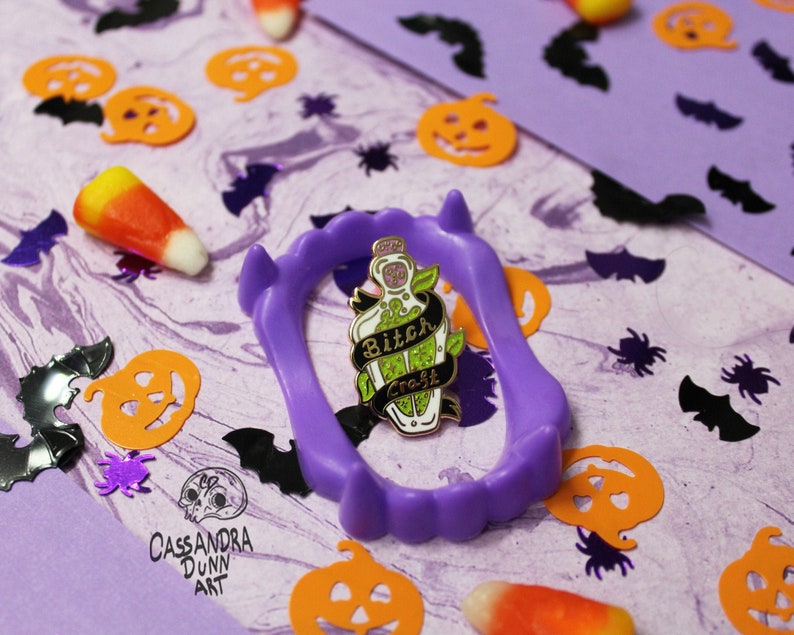 Bitch Craft Enamel Pin Original