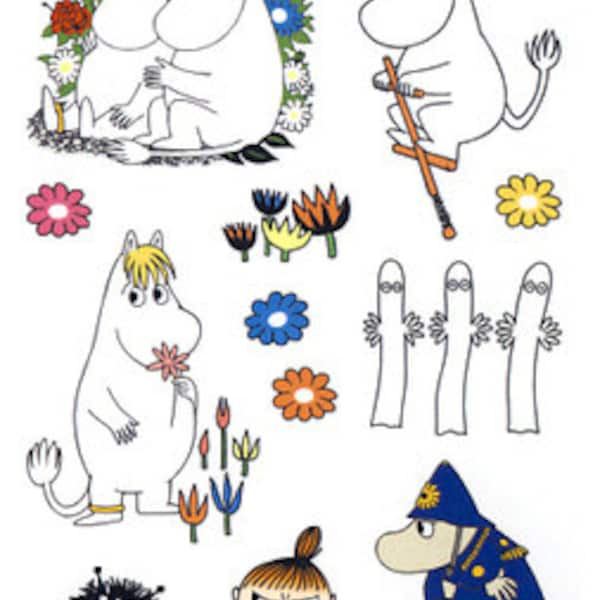 Autocollants de tatouage Moomin de Finlande