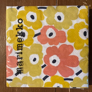 Tovaglioli di carta Marimekko Mini Unikko da 33 cm per tavola e decoupage, 20 fogli di tovaglioli a 3 veli, Finlandia