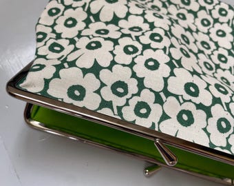 Marimekko Mini Unikko purse, green and white