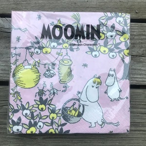 Moomin PapierServietten, je 33x33cm, Finnland pink
