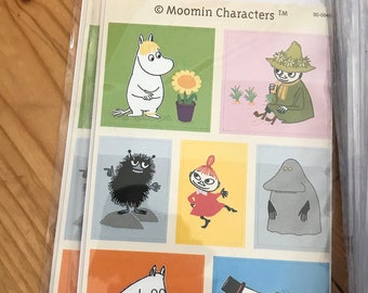 Moomin stickers FREE SHIP fun gift idea crafts kids 3 sheets from Finland 