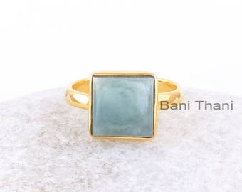 Beautiful Ring - Aquamarine Handmade Ring -  Gold Filled  Gemstone Ring - Gift for Mom - Ethnic Ring - Bridesmaid Ring - Gift for Her