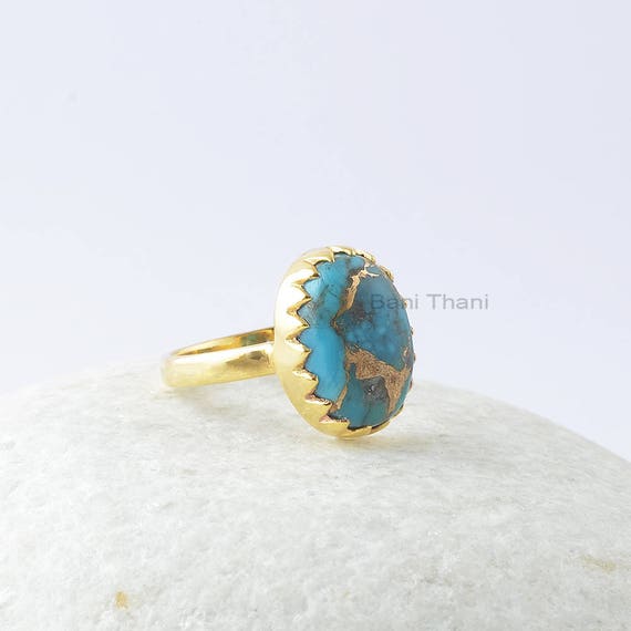 1960's High School Project Valley Blue Turquoise Ring