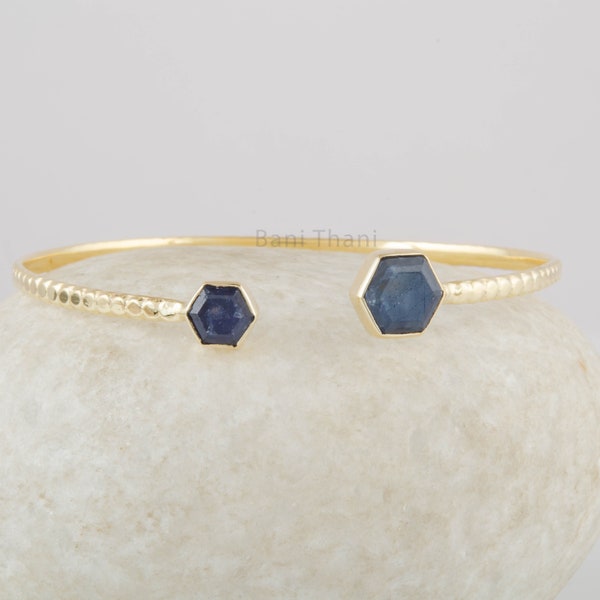 Sapphire Cuff Bracelet Etsy