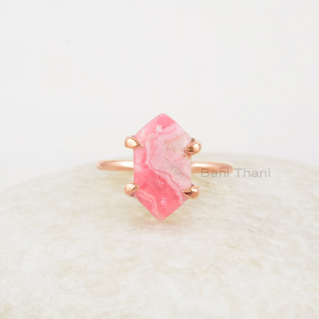 SILVER925 RHODOCHROSITE STONE RING/シルバー Rhodochrosite Ring - Etsy