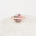 Pink Opal Ring - Natural Gemstone Ring - Silver Handmade Ring - 12mm Rose Gold Ring - Gift for niece - Jewelry for healing -Trendy Jewelry