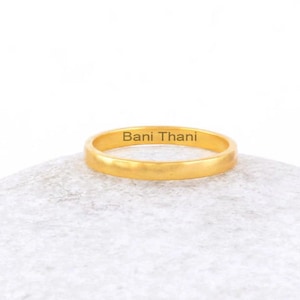 Handmade Band Ring, 18k Gold Plated Designer Band Ring, 925  Beautiful Band Ring, Wedding Gold Ring For Her