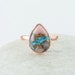 Pink Opal Ring - 925 Sterling Silver - Pink Opal Turquoise - Rose Gold Plated Ring - Indian Jewelry - Gift For Summer - Jewelry For Ladies 