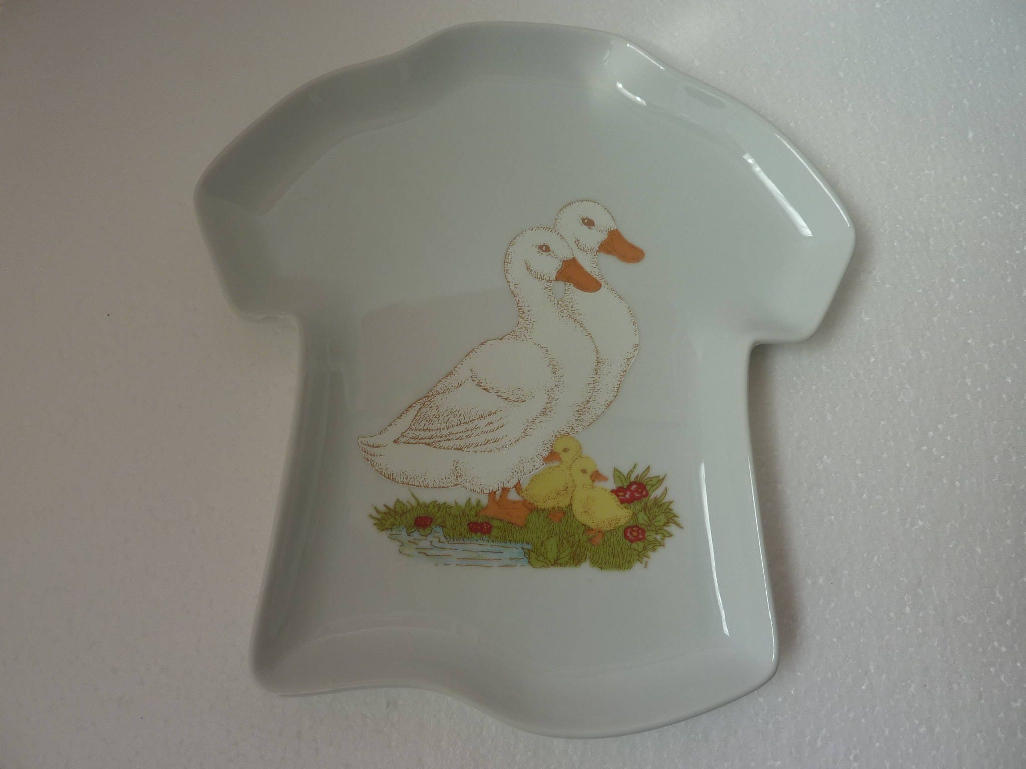 Plat T Shirt en Porcelaine Les Canards