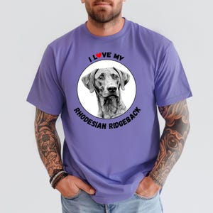 Rhodesian Ridgeback T-Shirt. Our Comfort Colors® Unisex T-Shirt Is The Perfect Gift For Rhodesian Ridgeback Owners! (Pastel Colors)