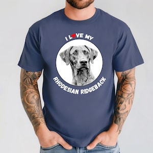 Rhodesian Ridgeback T-Shirt. Our Comfort Colors® Unisex T-Shirt Is The Perfect Gift For Rhodesian Ridgeback Owners! (Vivid Colors)