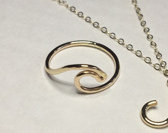 Gold Wave Ring
