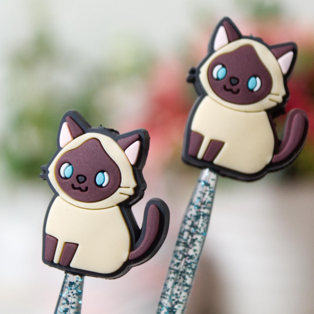 Point Toppers Ragdoll Cat Knitting Needle Toppers, Cute Point Kitty Point Protectors ...