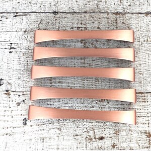 Vintage lådhandtag i roséguld - set med 5 glamorösa handtag