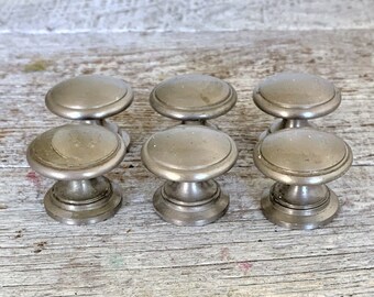 Drawer Knobs 6 Drawer Pulls Silver Cabinet Knobs Silver Dresser Knobs Mid Century Cabinet Door Pulls Home Improvement Decorative Knobs