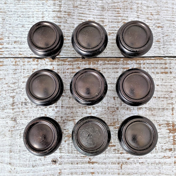 Drawer Pulls 9 Vintage Drawer Knobs Bronze Knobs Dresser Drawer Knobs Cabinet Door Pulls Mid Century Hardware Home Improvement