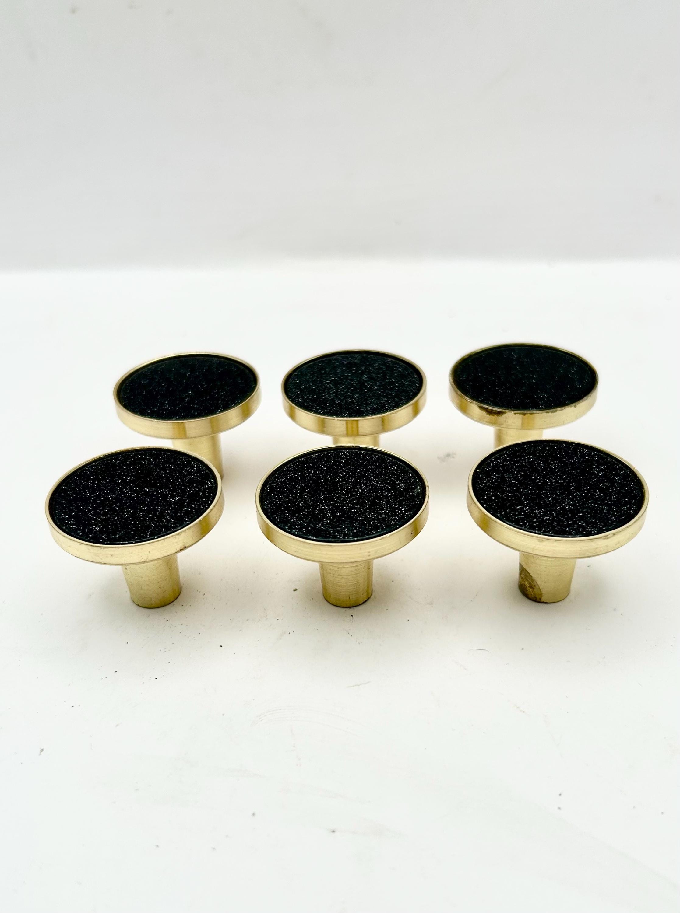 green emerald velvet dress Elohiym 6 Pack Black Drawer Pulls Knobs, Deep Purple Glitter Cabinet Knobs  Crystal Glass Dresser Knobs for Kitchen Bathroom Hardware