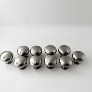 Drawer Knobs 10 Drawer Pulls Stainless Steel Knobs Brushed Silver Drawer Pulls Dresser Drawer Knobs Cabinet Door Pulls Home Improvement