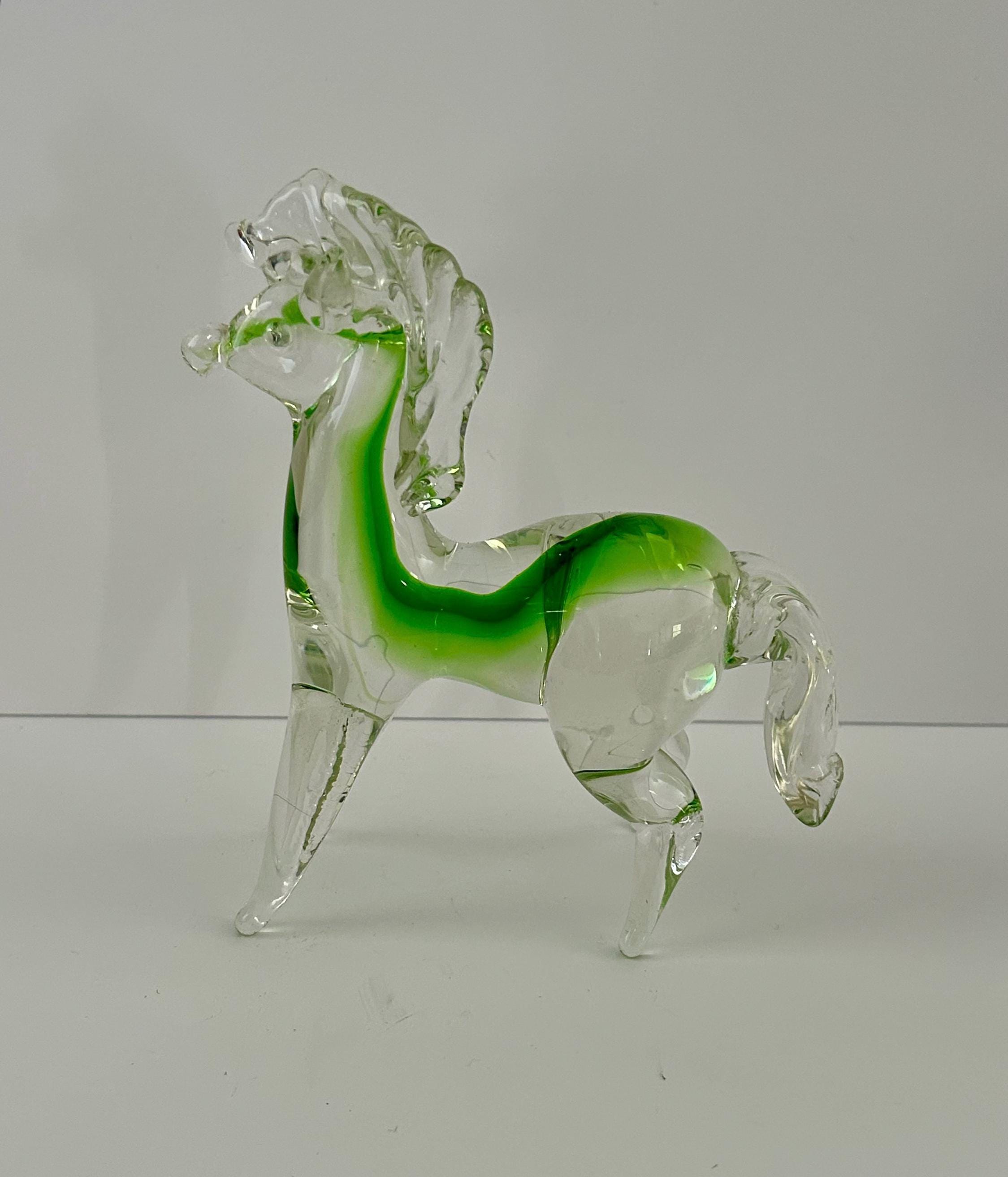 アートガラスの馬の置物 - Etsy 日本