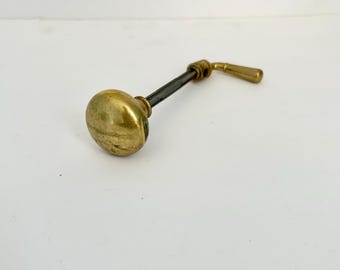 Antique Solid Brass Door Knob with Reverse Handle