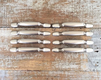 Edelstahl Schubladenknäufe: Mid Century Modern Möbelgriffe 8er Set