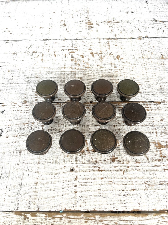 Drawer Pulls 12 Drawer Knobs Brown Knobs Dresser Drawer Knobs Etsy
