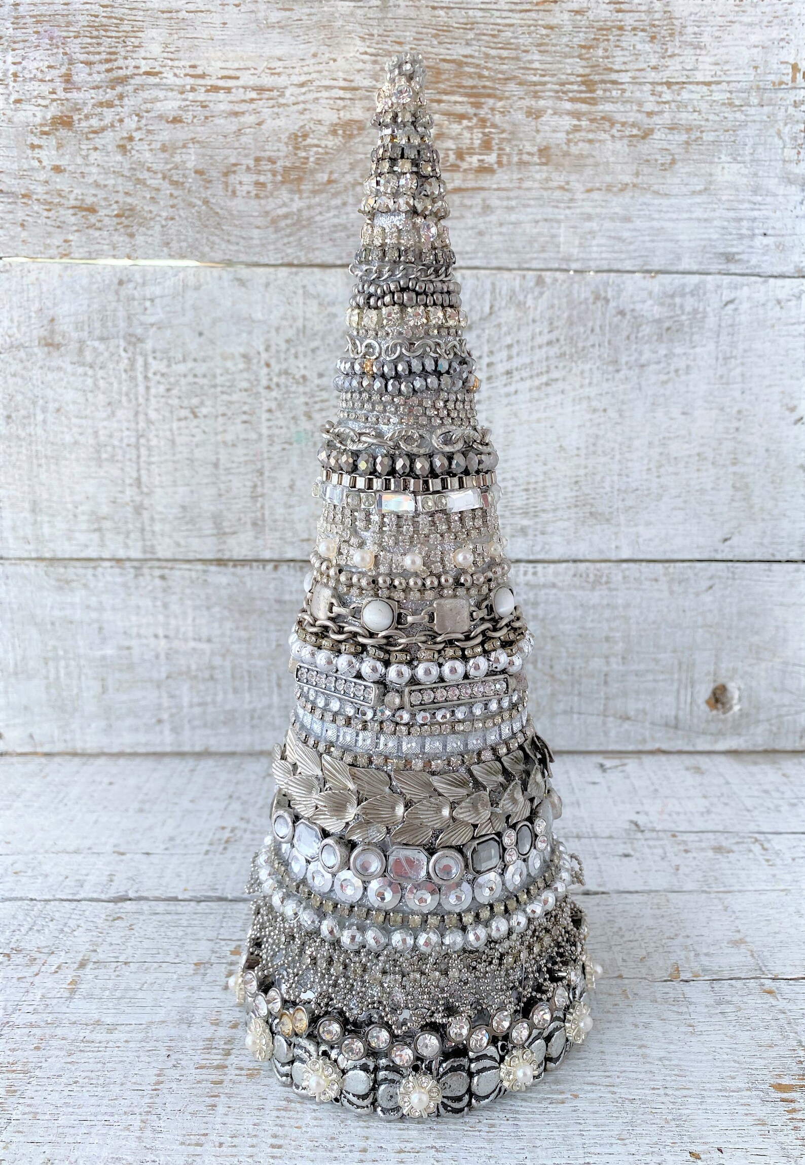 Rhinestone Christmas Tree Jewelry Tree Jeweled Christmas Tree Etsy