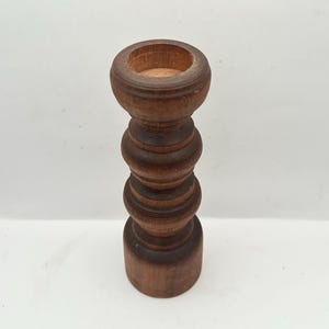 Wood Candle Holder Hand Turned Wood Tealight Holder Handmade Candle Holder Rustic Candle Holder