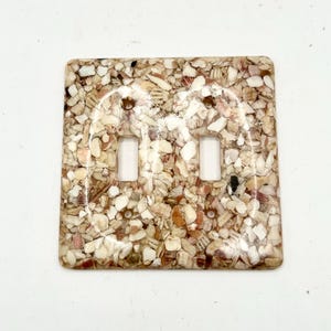 Lucite Seashell Light Switch Cover: Nautical MCM Decor