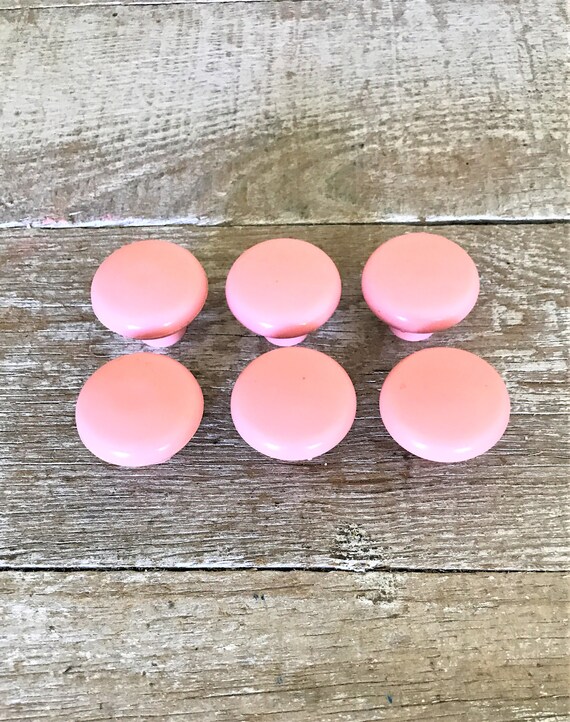 Drawer Knobs 6 Drawer Pulls Pink Drawer Knobs Plastic Drawer Etsy