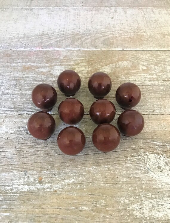 Drawer Knobs 10 Drawer Pulls Brown Ceramic Knobs Cabinet Door Etsy