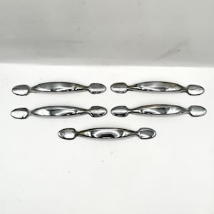 Drawer Handles 5 Drawer Pulls Silver Drawer Pulls Dresser Drawer Handles Cabinet Drawer Pulls