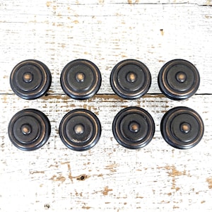 Vintage Copper Drawer Knobs: Mid-Century Dresser Pulls, Set of 8
