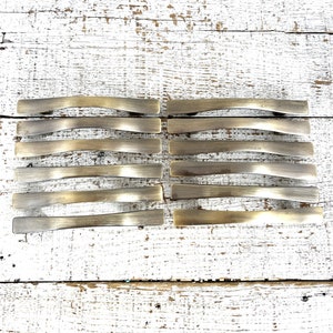 Mid Century Brass Drawer Pulls - Set of 12 - Vintage Cabinet Handles