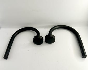 Fermacravatte per tende in metallo nero: fermatende, rimanenze di magazzino.