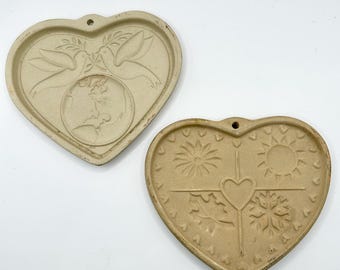 Vintage Pampered Chef Cookie Molds: Peace on Earth & Seasons of the Heart