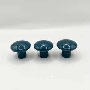 Drawer Knobs 3 Drawer Pulls Blue Ceramic Knobs Blue Drawer Pulls Blue Cabinet Pulls Blue Door Knobs Blue Kitchen Knobs Home Improvement