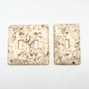 Lucite Seashell Light Switch Cover: MCM Coastal Decor