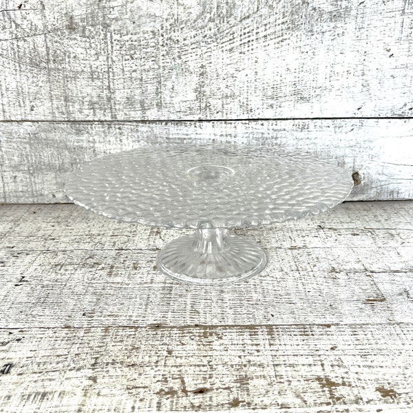 Cake Stand Glass Cake Stand Cloche Bottom Textured Wedding Cake Stand Centerpiece Base