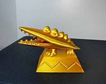 Trofeo Golden Challenges: figura impresa en 3D inspirada en Big Challenges para jugadores y coleccionistas.