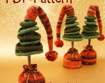 Crochet pattern Christmas Tree Amigurumi Instant Download PDF 13 pages